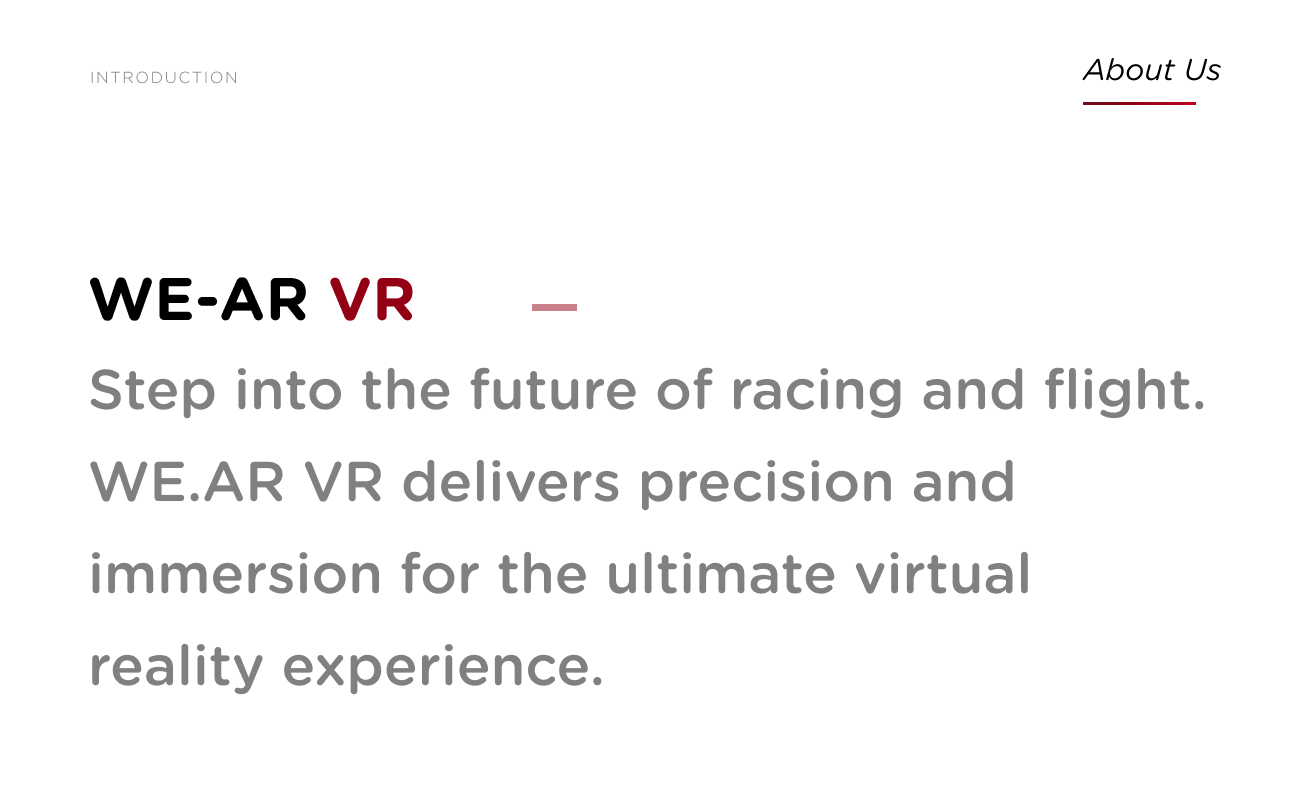 WE-AR VR About